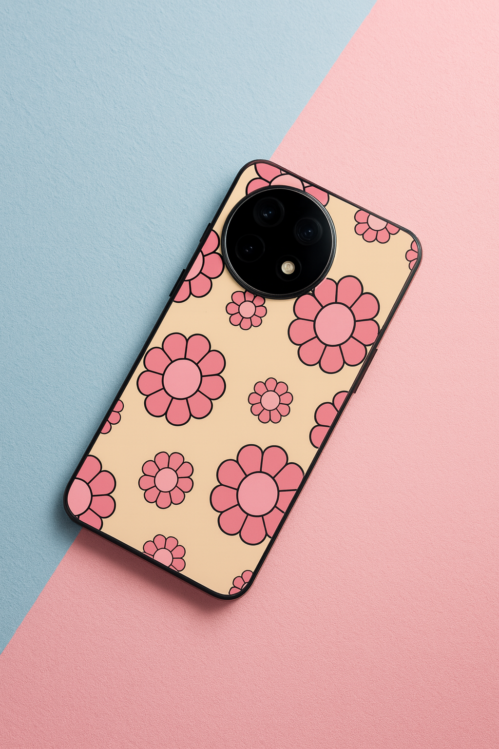 Flowery Freak Glass Back Cover For One Plus 13, 12, 11, 10, Nord Series