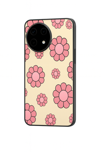 Flowery Freak Glass Back Cover For One Plus 13, 12, 11, 10, Nord Series