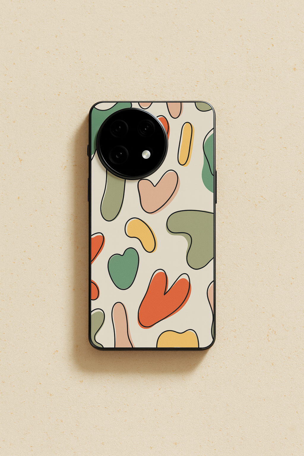 Color Lover Aesthetics Glass Back Cover For One Plus 13, 12, 11, 10, Nord Series