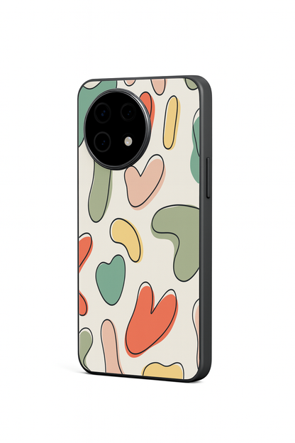 Color Lover Aesthetics Glass Back Cover For One Plus 13, 12, 11, 10, Nord Series