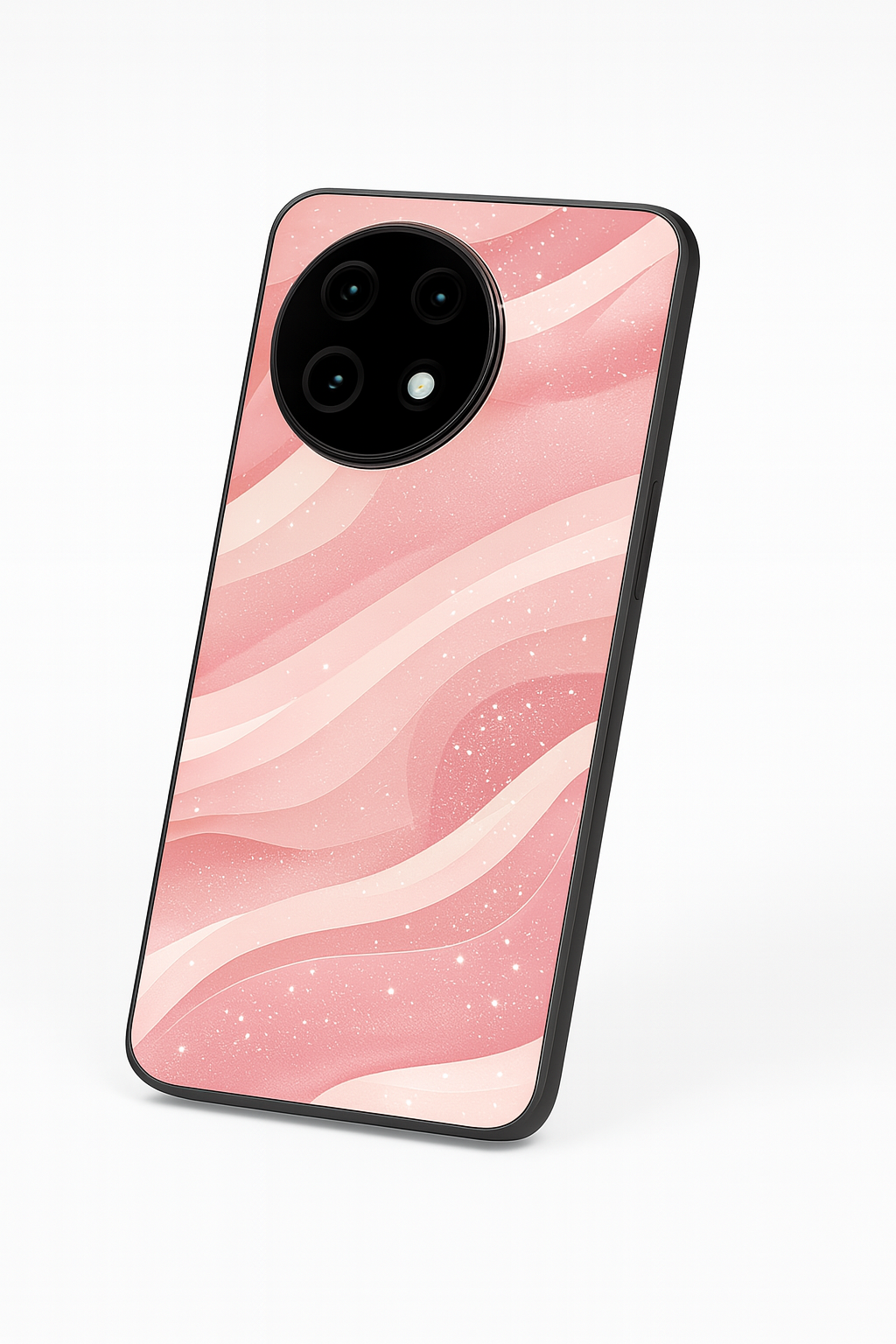 Rose Waves Glass Back Cover For One Plus 13, 12, 11, 10, Nord Series