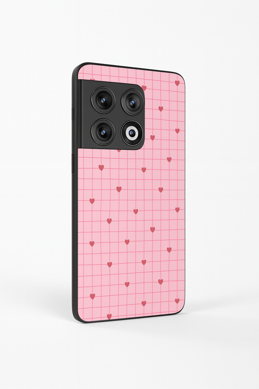 Scrap Book Hearts Glass Back Cover For One Plus 13, 12, 11, 10, Nord Series