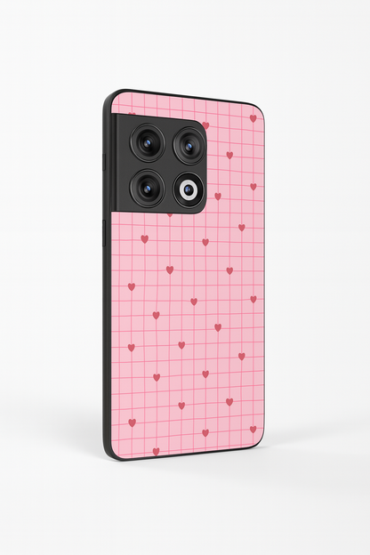 Scrap Book Hearts Glass Back Cover For One Plus 13, 12, 11, 10, Nord Series