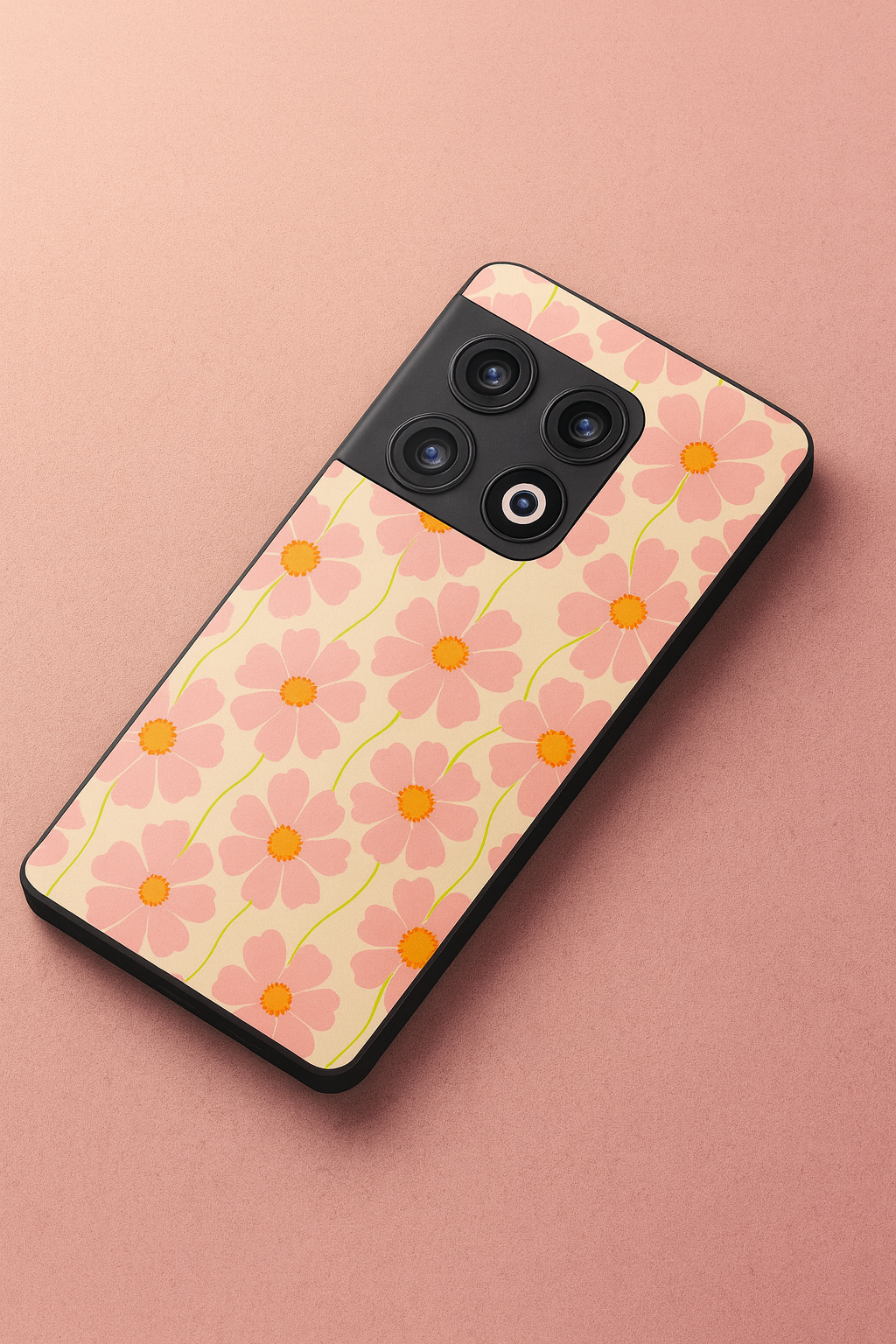 Cherry Blossom Glass Back Cover For One Plus 13, 12, 11, 10, Nord Series