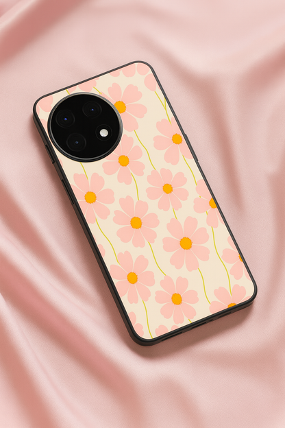 Cherry Blossom Glass Back Cover For One Plus 13, 12, 11, 10, Nord Series