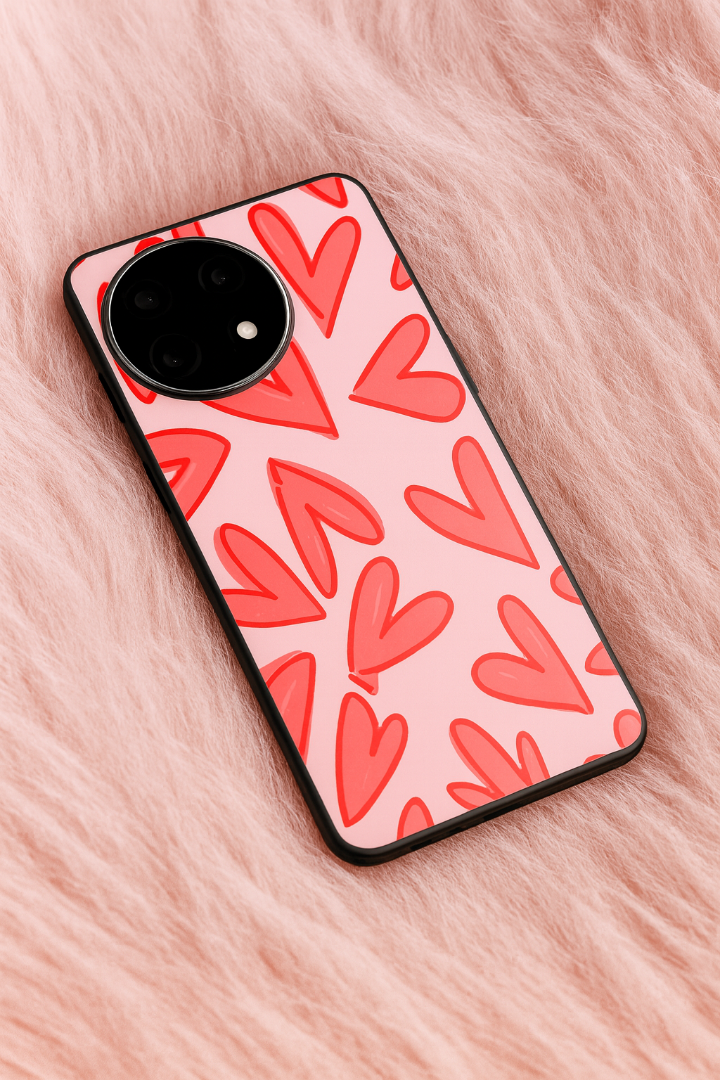 Love Doodles Glass Back Cover For One Plus 13, 12, 11, 10, Nord Series