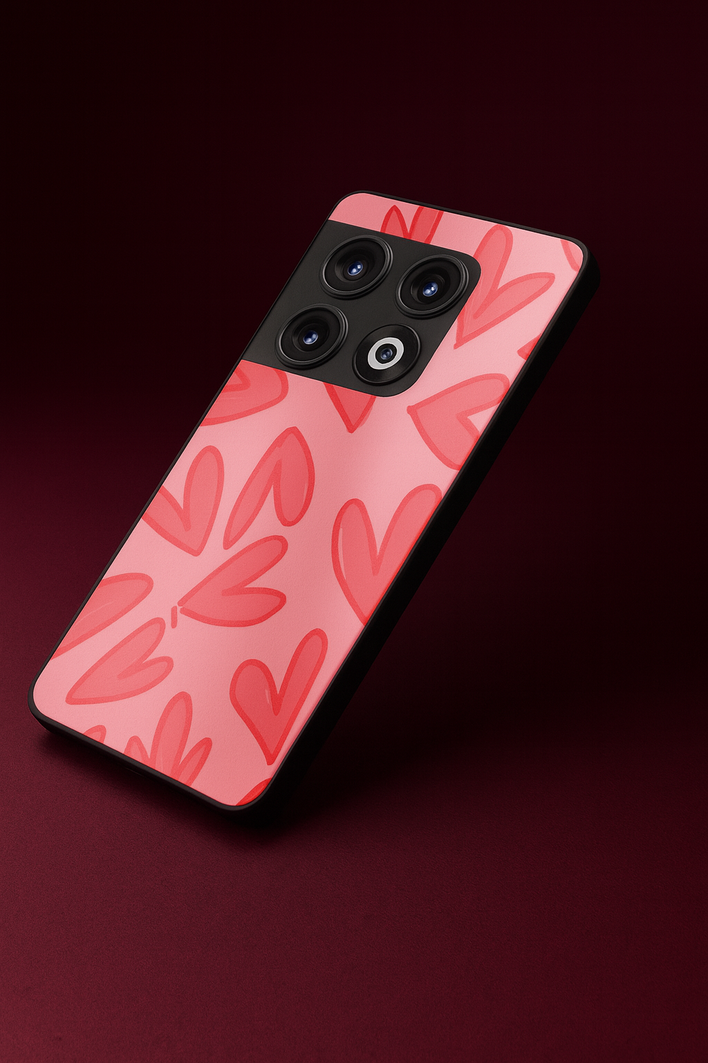 Love Doodles Glass Back Cover For One Plus 13, 12, 11, 10, Nord Series