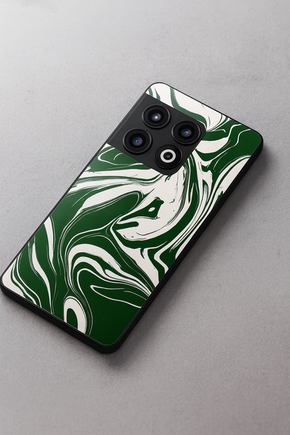 Grassy Marble Glass Back Cover For One Plus 13, 12, 11, 10, Nord Series