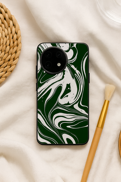 Grassy Marble Glass Back Cover For One Plus 13, 12, 11, 10, Nord Series