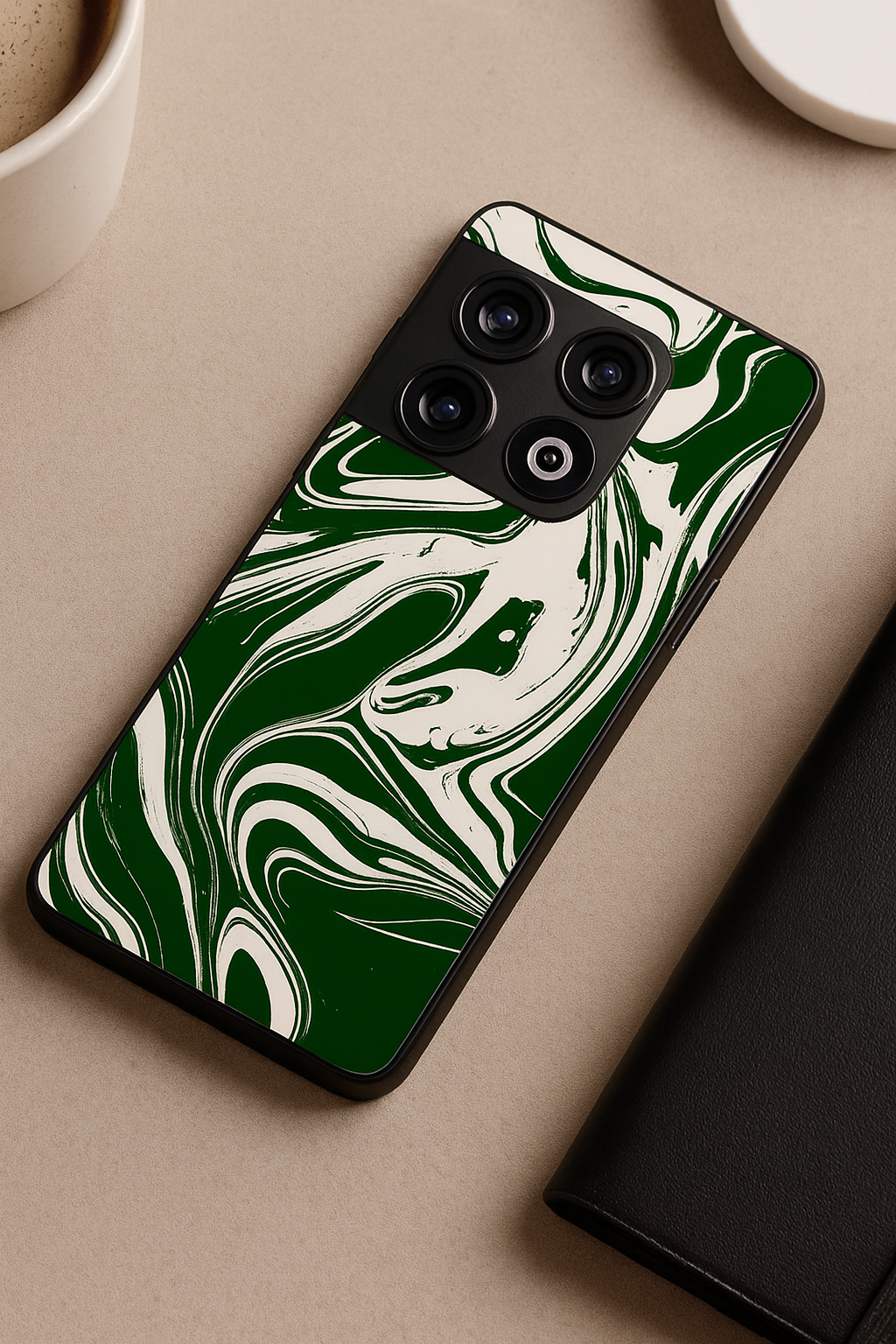 Grassy Marble Glass Back Cover For One Plus 13, 12, 11, 10, Nord Series