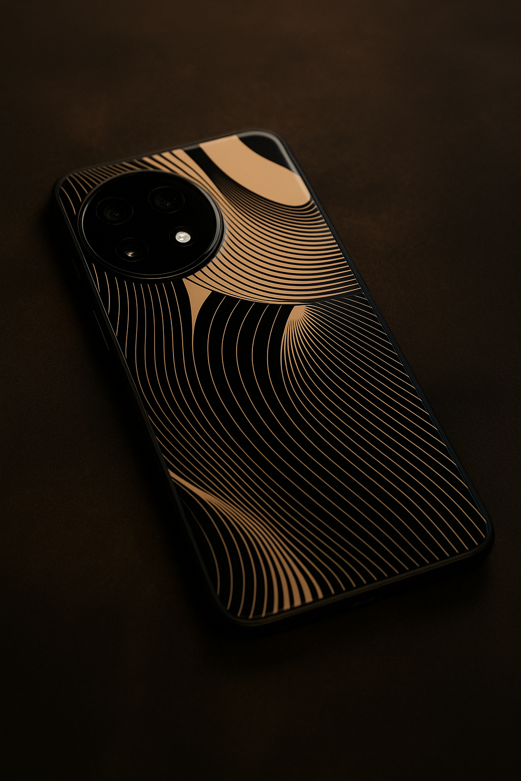 Aesthetic Swirls Premium Glass Back Cover For One Plus 13, 12, 11, 10, Nord Series