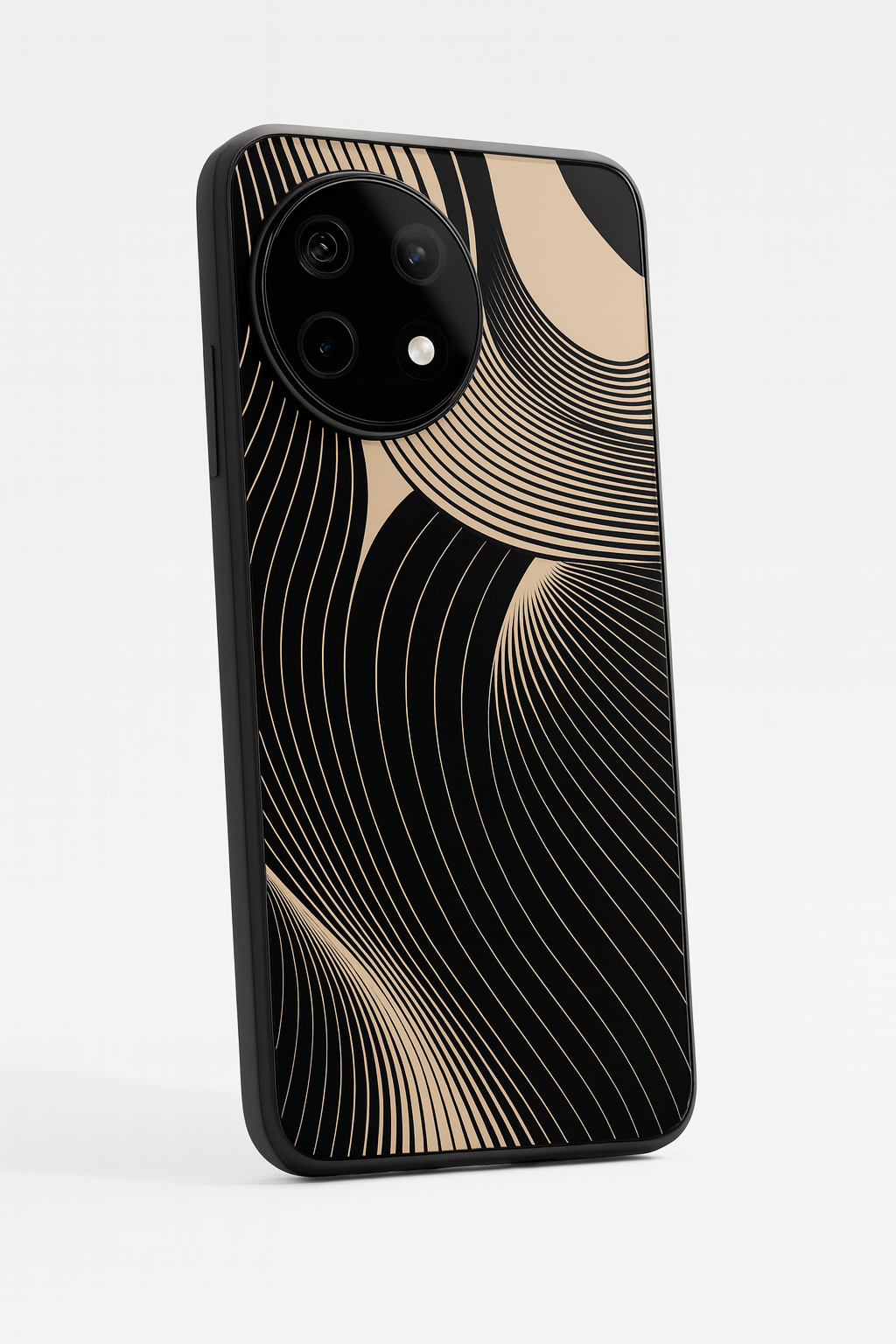 Aesthetic Swirls Premium Glass Back Cover For One Plus 13, 12, 11, 10, Nord Series