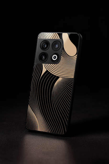 Aesthetic Swirls Premium Glass Back Cover For One Plus 13, 12, 11, 10, Nord Series