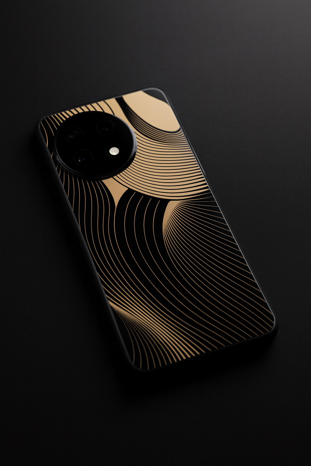 Aesthetic Swirls Premium Glass Back Cover For One Plus 13, 12, 11, 10, Nord Series