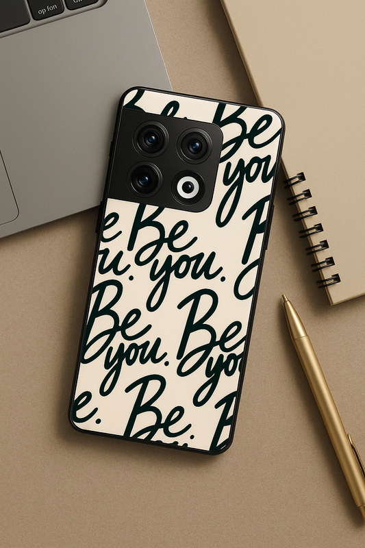 Be You Premium Glass Back Cover For One Plus 13, 12, 11, 10, Nord Series