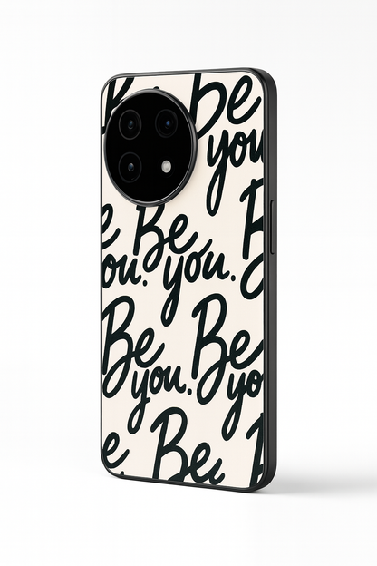 Be You Premium Glass Back Cover For One Plus 13, 12, 11, 10, Nord Series