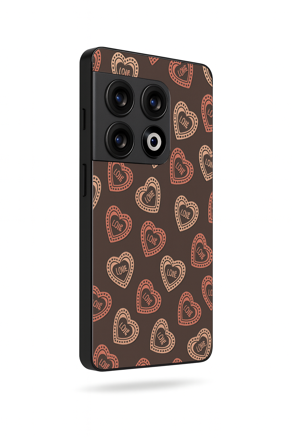 Hearts Graffiti Era Glass Back Cover For One Plus 13, 12, 11, 10, Nord Series