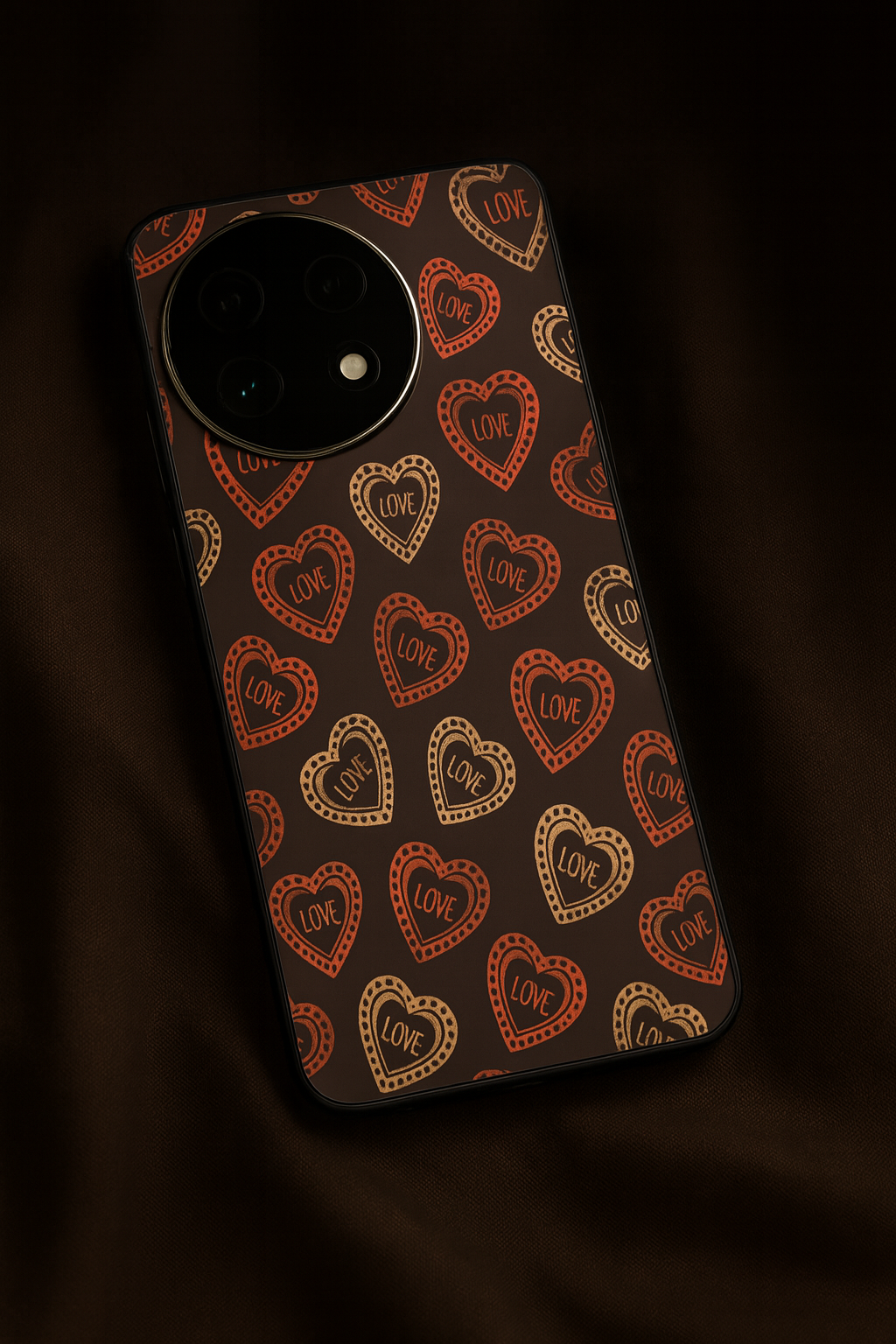 Hearts Graffiti Era Glass Back Cover For One Plus 13, 12, 11, 10, Nord Series