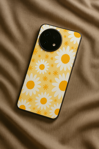 Golden Glow Glass Back Cover For One Plus 13, 12, 11, 10, Nord Series