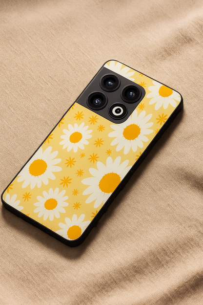 Golden Glow Glass Back Cover For One Plus 13, 12, 11, 10, Nord Series