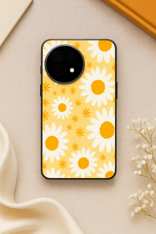 Golden Glow Glass Back Cover For One Plus 13, 12, 11, 10, Nord Series