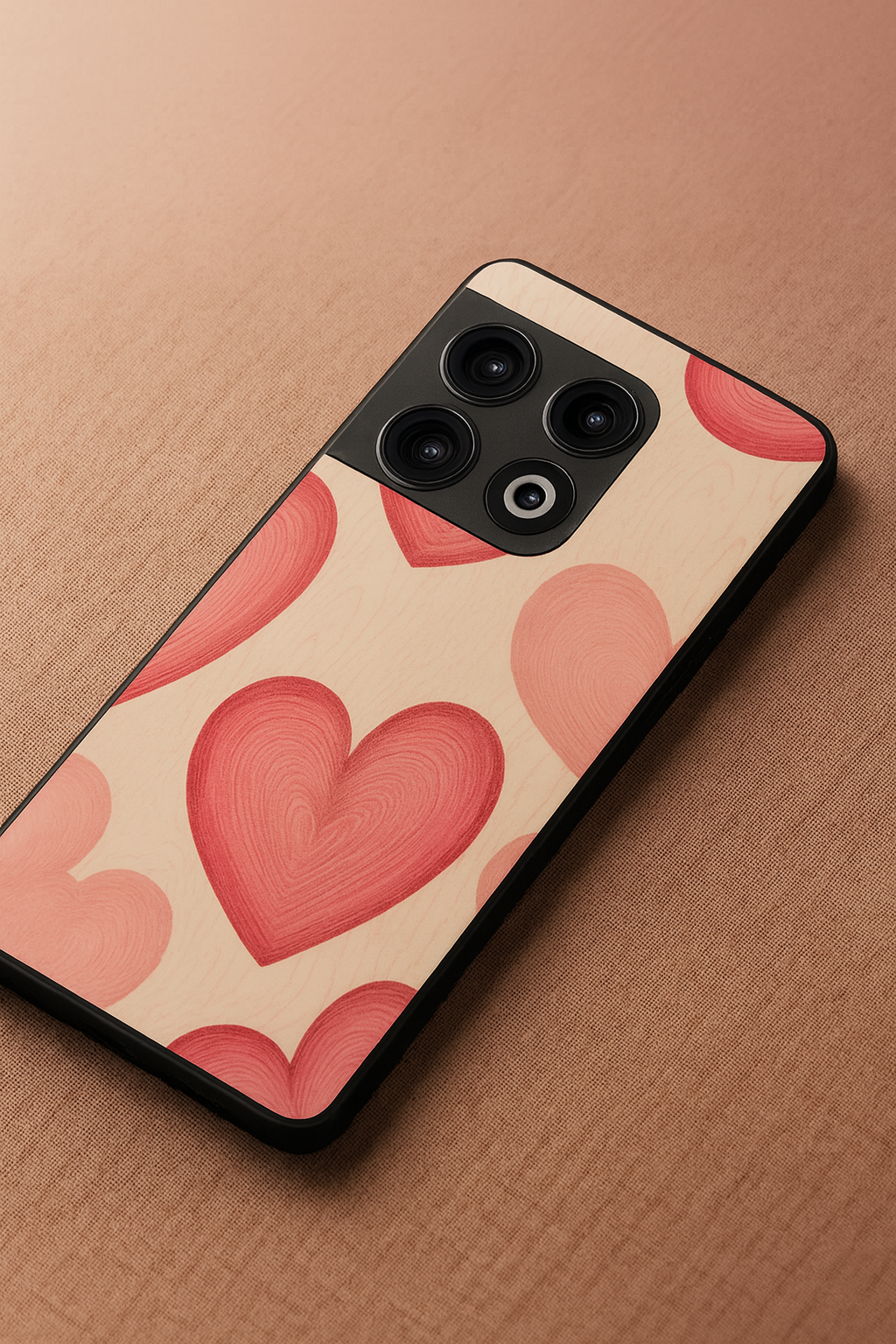 The Candy Hearts Glass Back Cover For One Plus 13, 12, 11, 10, Nord Series