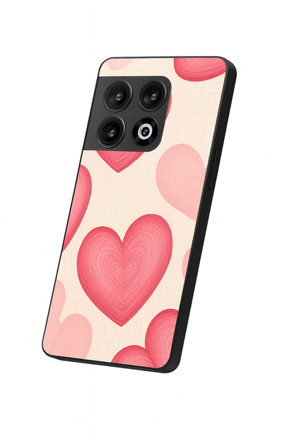 The Candy Hearts Glass Back Cover For One Plus 13, 12, 11, 10, Nord Series