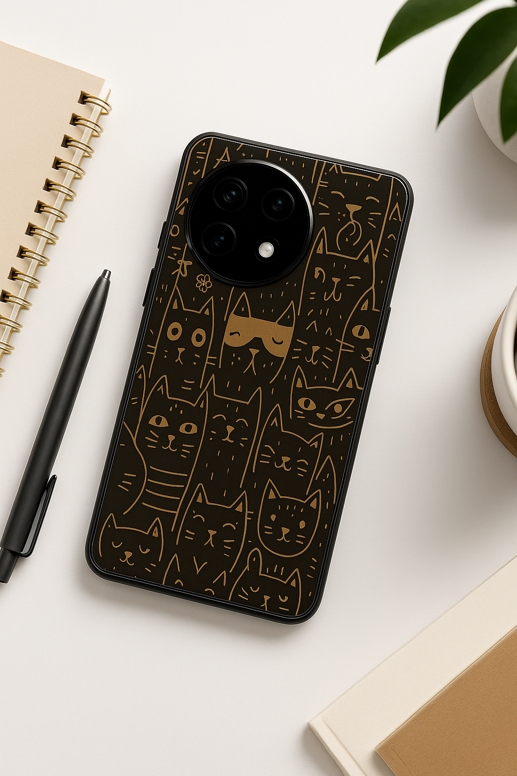 Meow You Too Glass Back Cover For One Plus 13, 12, 11, 10, Nord Series