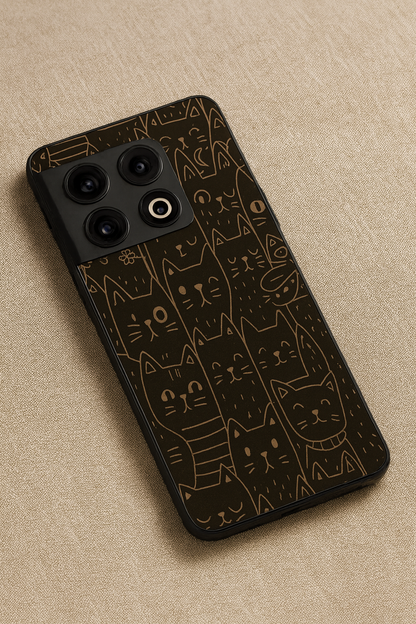 Meow You Too Glass Back Cover For One Plus 13, 12, 11, 10, Nord Series