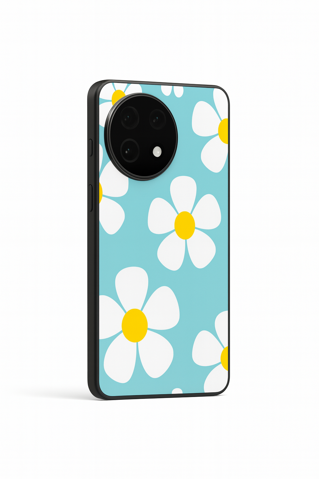 Daisy In Sea Glass Back Cover For One Plus 13, 12, 11, 10, Nord Series