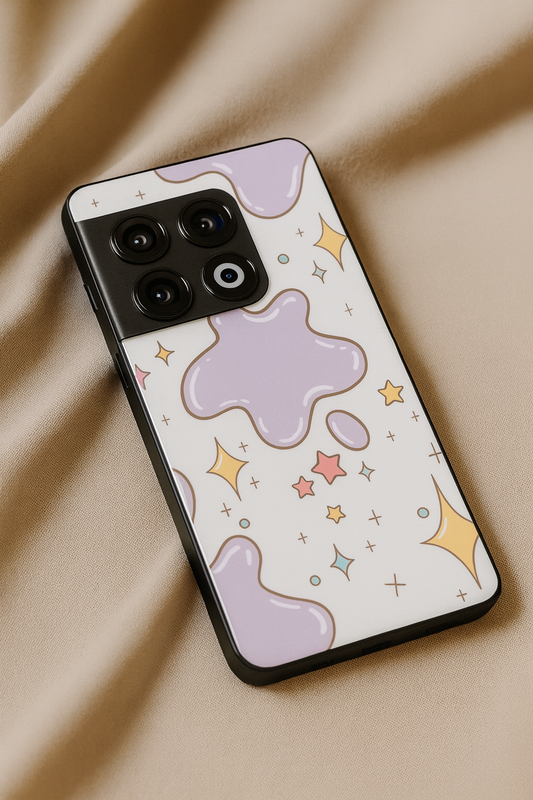 Starry Splash Glass Back Cover For One Plus 13, 12, 11, 10, Nord Series