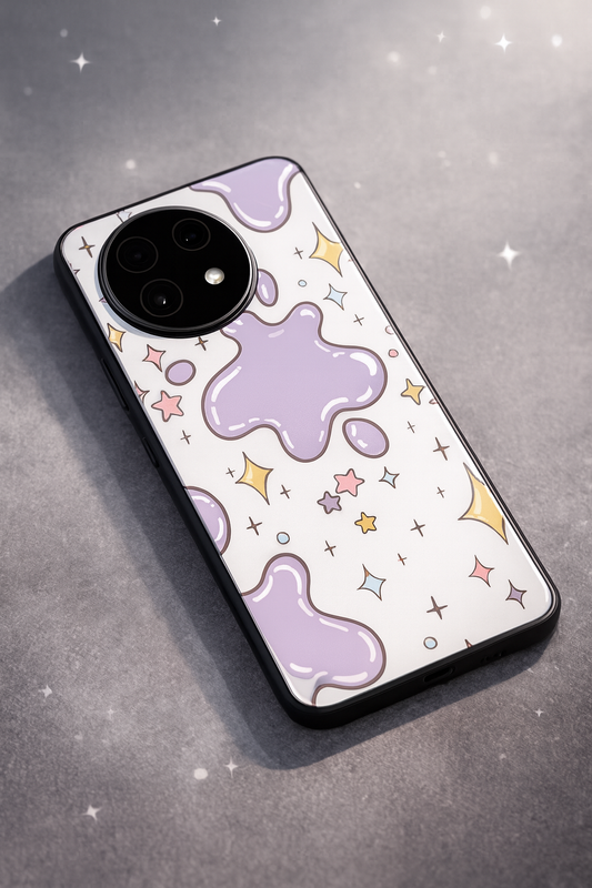 Starry Splash Glass Back Cover For One Plus 13, 12, 11, 10, Nord Series