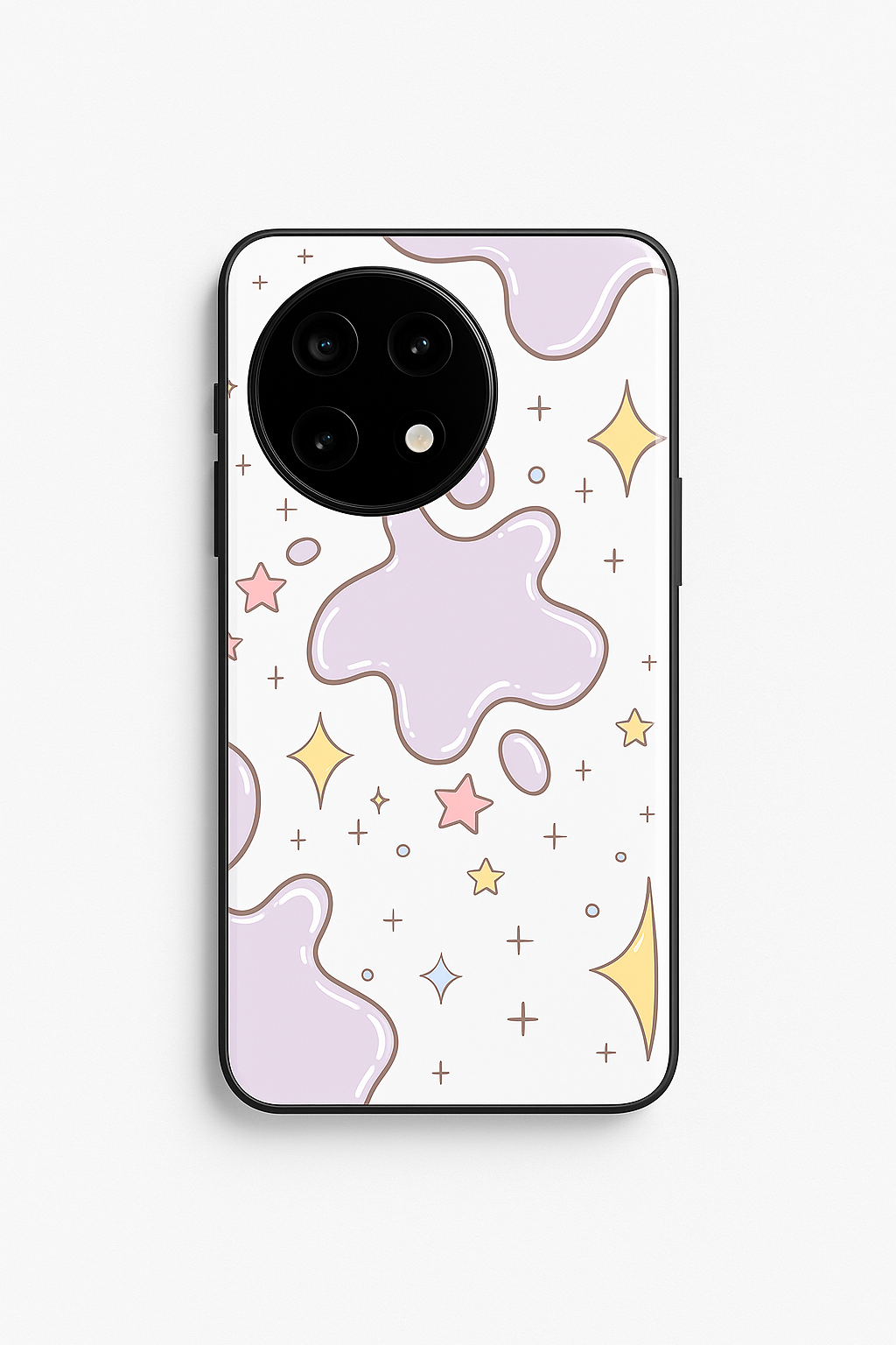 Starry Splash Glass Back Cover For One Plus 13, 12, 11, 10, Nord Series