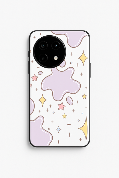 Starry Splash Glass Back Cover For One Plus 13, 12, 11, 10, Nord Series