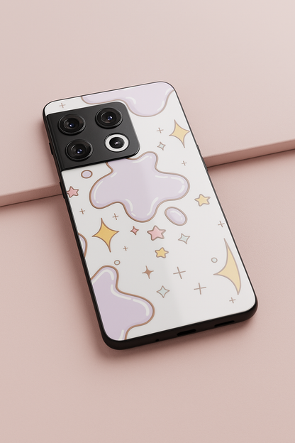 Starry Splash Glass Back Cover For One Plus 13, 12, 11, 10, Nord Series