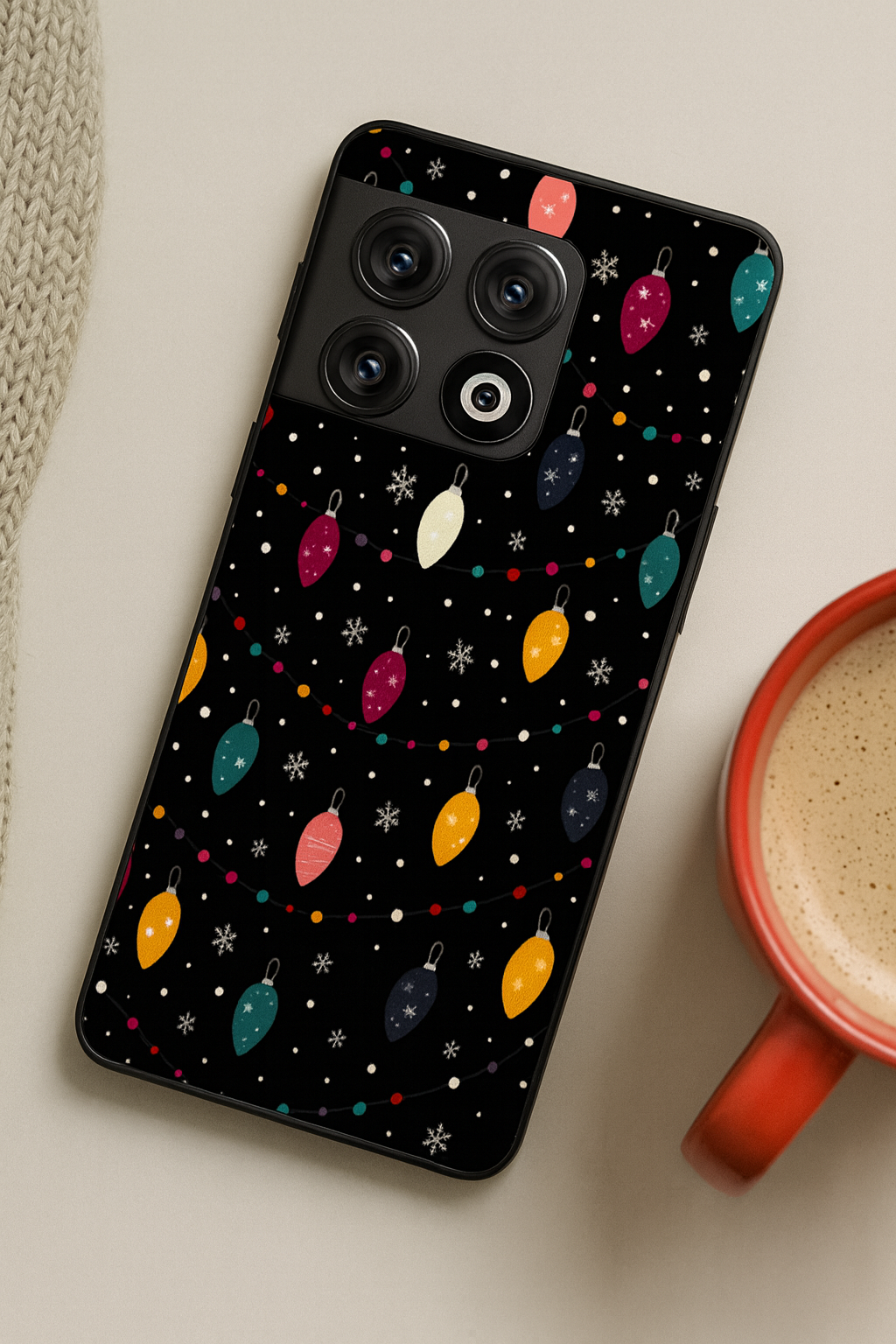 Cute Aesthetic Lights Glass Back Cover For One Plus 13, 12, 11, 10, Nord Series