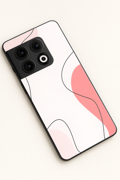 Clean Girl Aesthetics Glass Back Cover For One Plus 13, 12, 11, 10, Nord Series