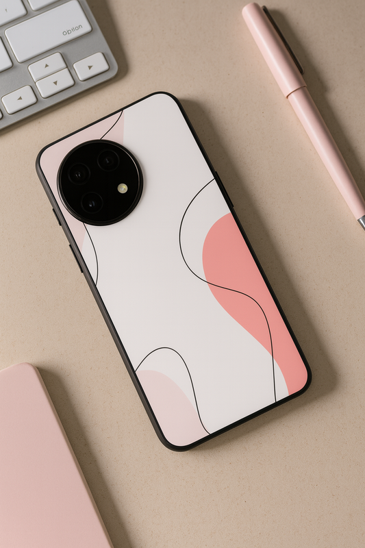 Clean Girl Aesthetics Glass Back Cover For One Plus 13, 12, 11, 10, Nord Series