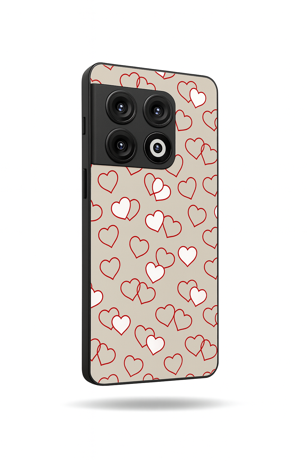 Puzzled Hearts Glass Back Cover For One Plus 13, 12, 11, 10, Nord Series