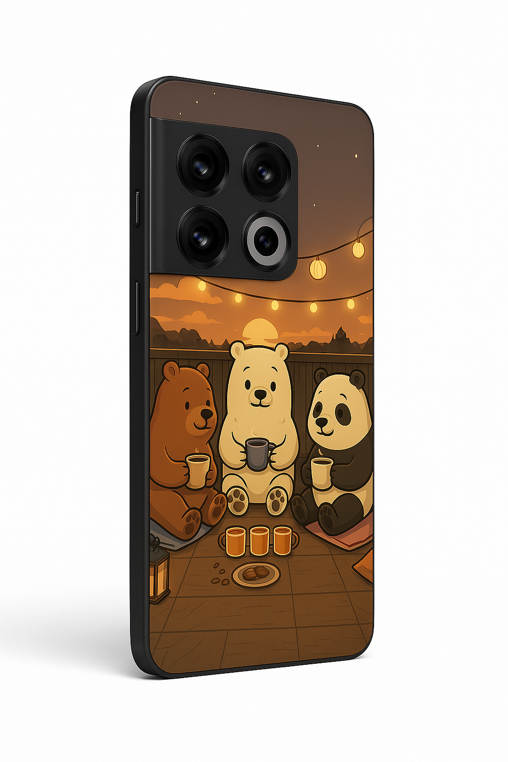 Tea Time Trio Glass Back Cover For One Plus 13, 12, 11, 10, Nord Series