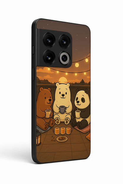 Tea Time Trio Glass Back Cover For One Plus 13, 12, 11, 10, Nord Series