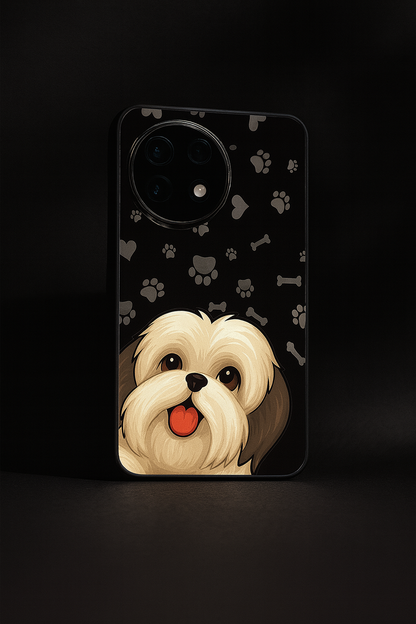 Fluffy Love Glass Back Cover For One Plus 13, 12, 11, 10, Nord Series