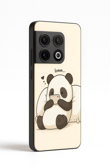 HMM Panda Glass Back Cover For One Plus 13, 12, 11, 10, Nord Series