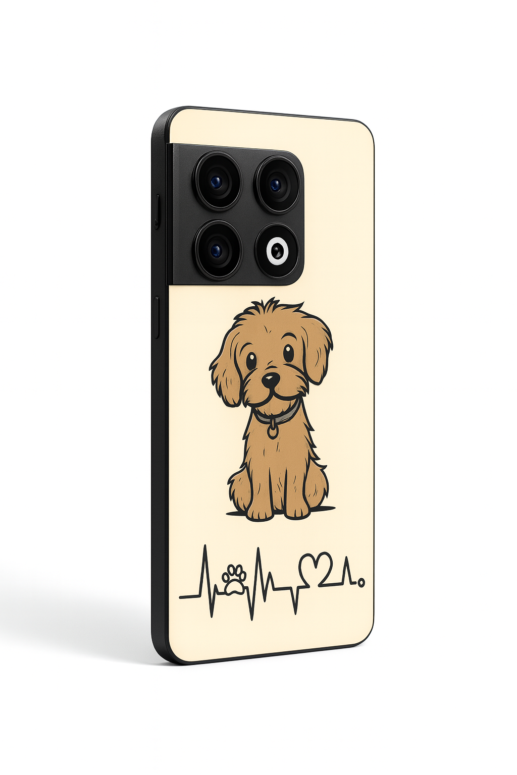 Pawfect Love Glass Back Cover For One Plus 13, 12, 11, 10, Nord Series