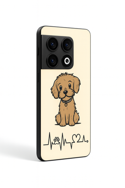 Pawfect Love Glass Back Cover For One Plus 13, 12, 11, 10, Nord Series