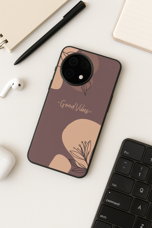 Calm Aura Premium Glass Back Cover For One Plus 13, 12, 11, 10, Nord Series