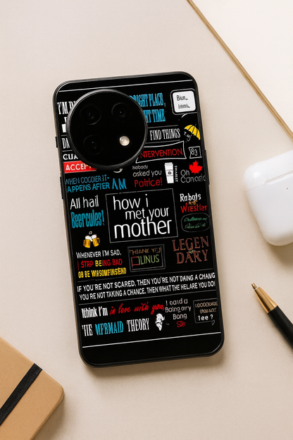 HIMYM Ted's Glass Back Cover For One Plus 13, 12, 11, 10, Nord Series