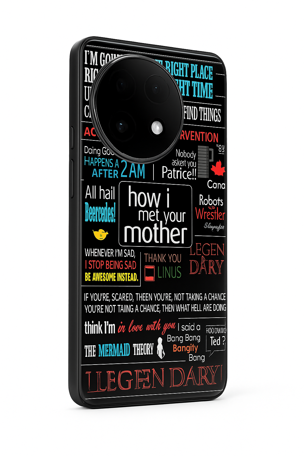 HIMYM Ted's Glass Back Cover For One Plus 13, 12, 11, 10, Nord Series