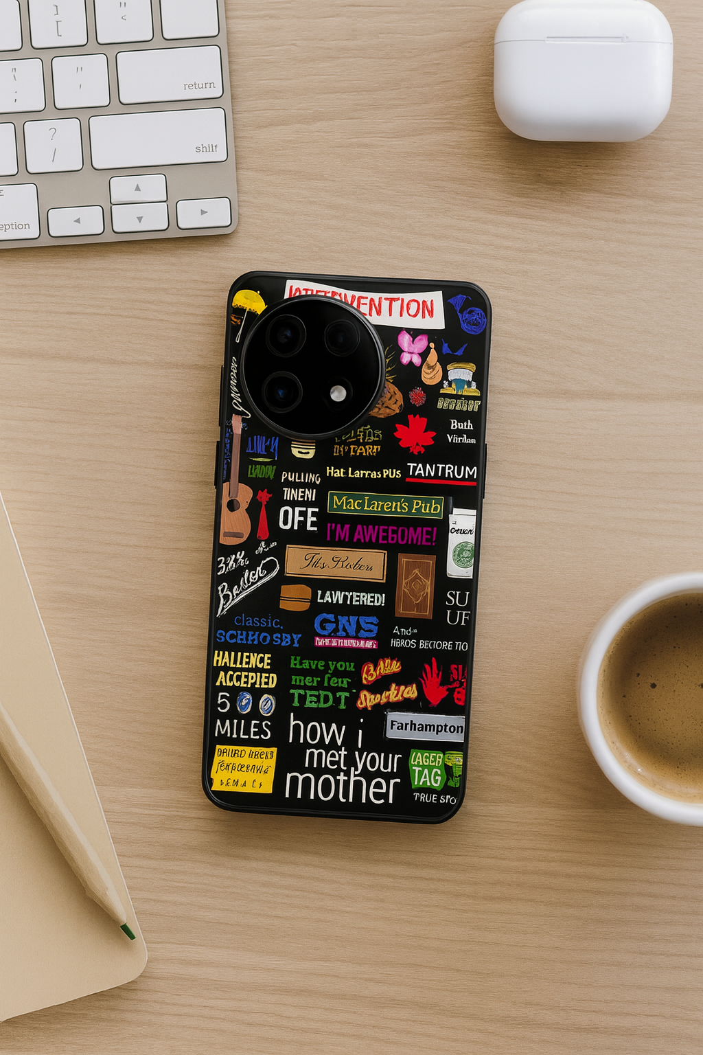 HIMYM The Playbook Edition Glass Back Cover For One Plus 13, 12, 11, 10, Nord Series