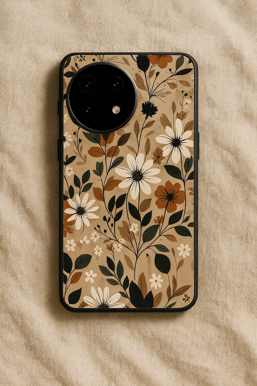 Autumn BloomPremium Glass Back Cover For One Plus 13, 12, 11, 10, Nord Series